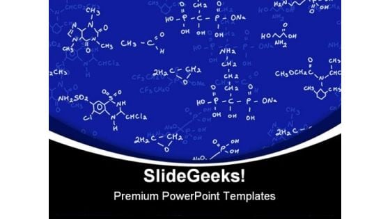 Chemical Formulas Science PowerPoint Themes And PowerPoint Slides 0811