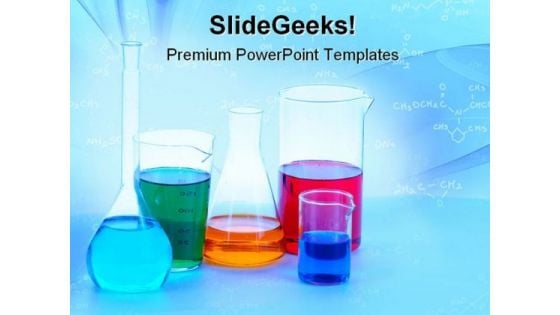 Chemical Glassware Science PowerPoint Themes And PowerPoint Slides 0611