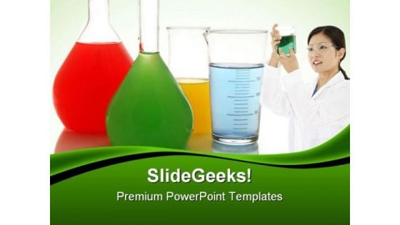 Chemical Glasswares Science PowerPoint Templates And PowerPoint Backgrounds 0511