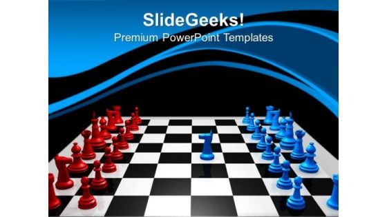 Chess Challenge Competition PowerPoint Templates And PowerPoint Themes 0912