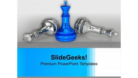 Chess King Defeat Silver Kings Success PowerPoint Templates Ppt Backgrounds For Slides 1212 Chess King Defeat Silver Kings Success PowerPoint Templates Ppt Backgrounds For Slides 1212