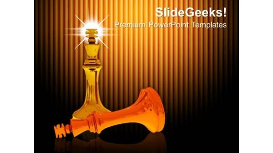 Chess King Dominating Other Business PowerPoint Templates And PowerPoint Themes 1112