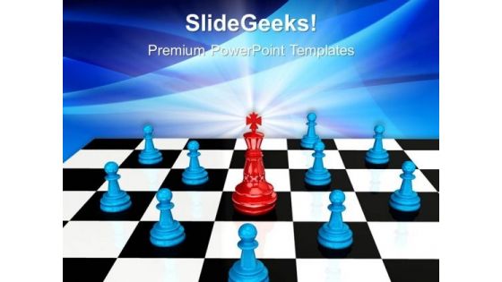 Chess King Game PowerPoint Templates And PowerPoint Themes 0712