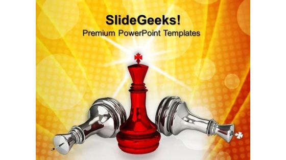 Chess King Game Win Leadership PowerPoint Templates And PowerPoint Themes 0812