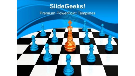 Chess King Leadership PowerPoint Templates And PowerPoint Themes 0712