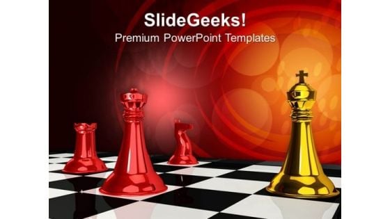 Chess King Leadership PowerPoint Templates And PowerPoint Themes 1012