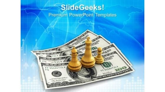 Chess King Queen Pawn On Us Dollars PowerPoint Templates And PowerPoint Themes 1012 Chess King Queen Pawn On Us Dollars PowerPoint Templates And PowerPoint Themes 1012