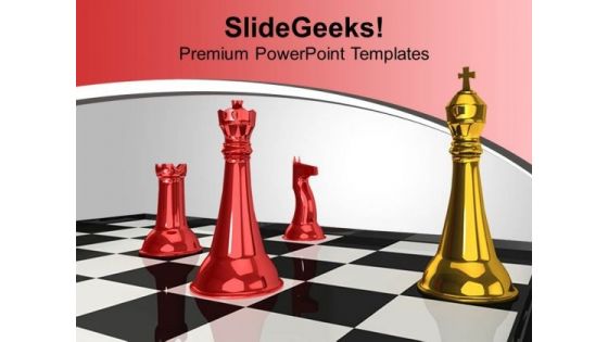 Chess King With Checkmates Game PowerPoint Templates Ppt Backgrounds For Slides 1112