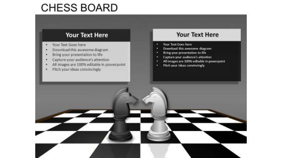 Chess Knights PowerPoint Templates