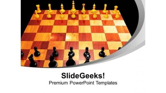 Chess Leisure Challenge Checkmates Game PowerPoint Templates Ppt Backgrounds For Slides 0113