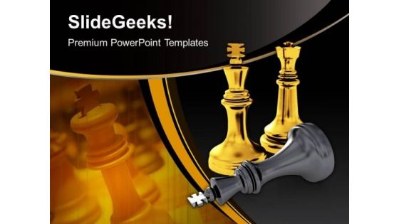 Chess Pieces Game Leadership PowerPoint Templates And PowerPoint Themes 1012