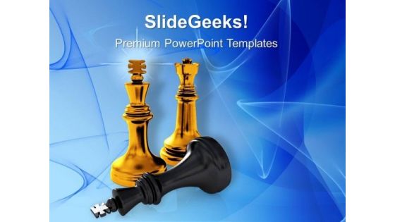 Chess Pieces Game PowerPoint Templates And PowerPoint Themes 0912