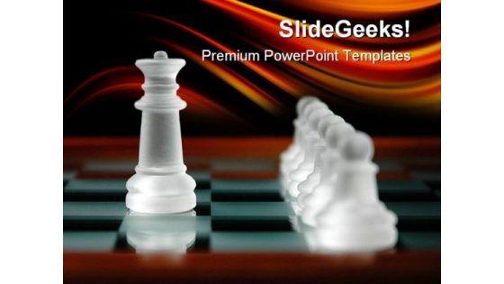 Chess Pieces Leadership PowerPoint Templates And PowerPoint Backgrounds 0211