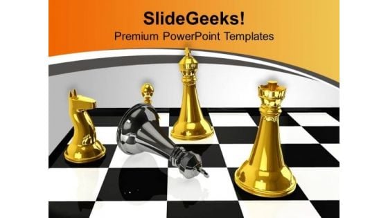 Chess Winner Defeated By Black King PowerPoint Templates Ppt Backgrounds For Slides 0313 Chess Winner Defeated By Black King PowerPoint Templates Ppt Backgrounds For Slides 0313