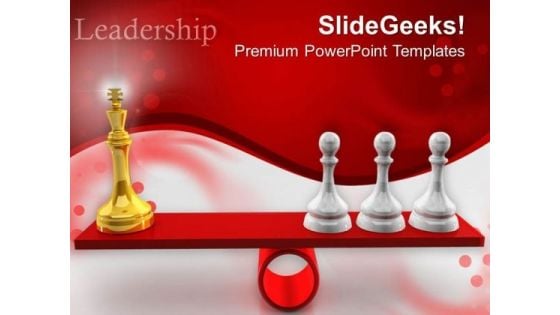 Chessmen On Scales People PowerPoint Templates And PowerPoint Themes 0512