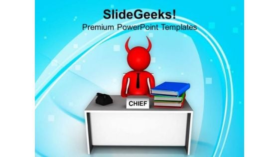 Chief Manager Business Concept PowerPoint Templates Ppt Backgrounds For Slides 0613