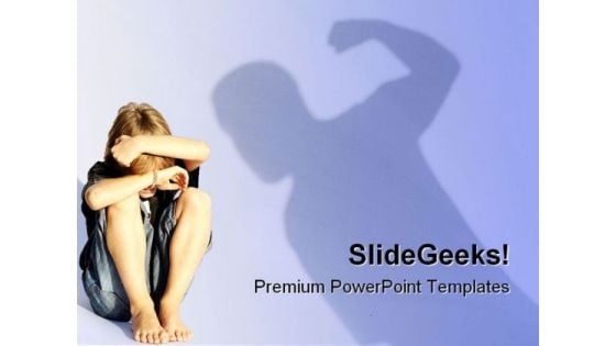 Child Abuse People PowerPoint Backgrounds And Templates 1210