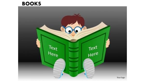 Child Reading Book School PowerPoint Ppt Templates