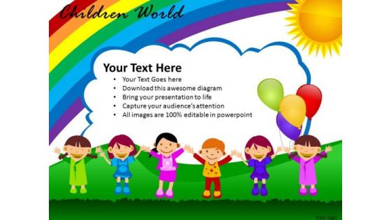 Children Playing PowerPoint Slides And Ppt Diagram Templates