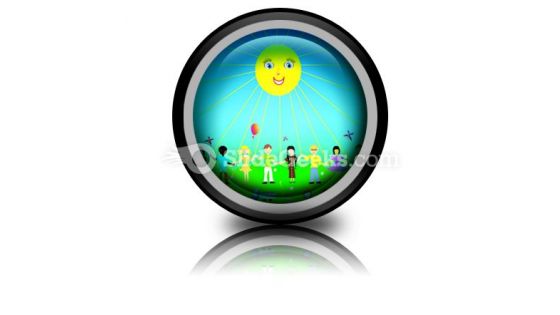 Children Poster PowerPoint Icon Cc