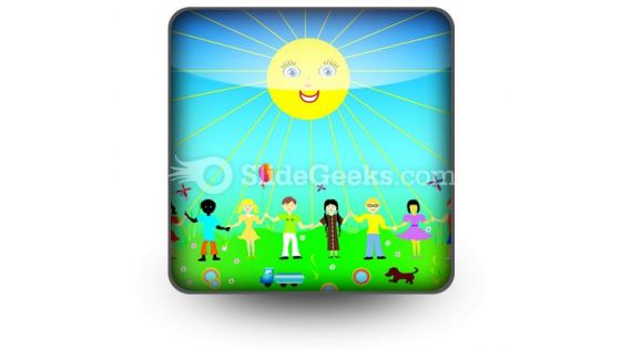 Children Poster PowerPoint Icon S