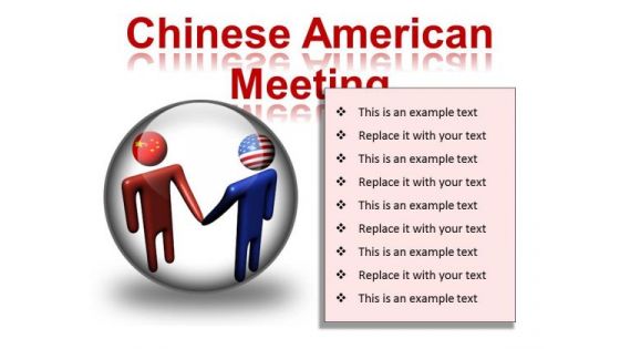 Chinese American Meeting Business PowerPoint Presentation Slides C