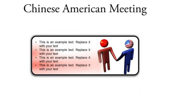 Chinese American Meeting Business PowerPoint Presentation Slides R