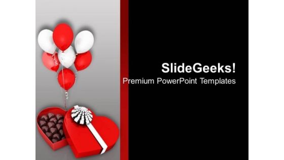 Chocolate And Ballons Gives Special Effects PowerPoint Templates Ppt Backgrounds For Slides 0713