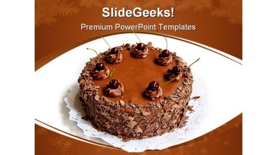 Chocolate Cake Health PowerPoint Templates And PowerPoint Backgrounds 0211