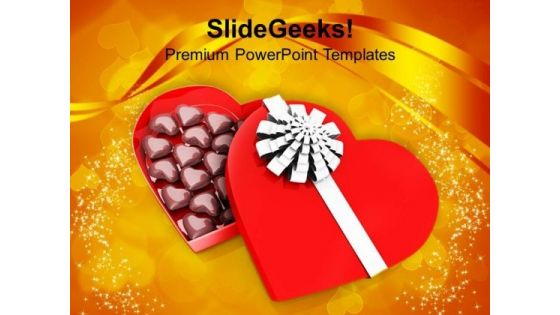 Chocolate Gift Box Wedding Background PowerPoint Templates Ppt Backgrounds For Slides 0213