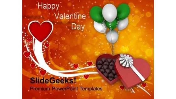 Chocolate With Balloons Gift PowerPoint Templates Ppt Backgrounds For Slides 0213 Chocolate With Balloons Gift PowerPoint Templates Ppt Backgrounds For Slides 0213