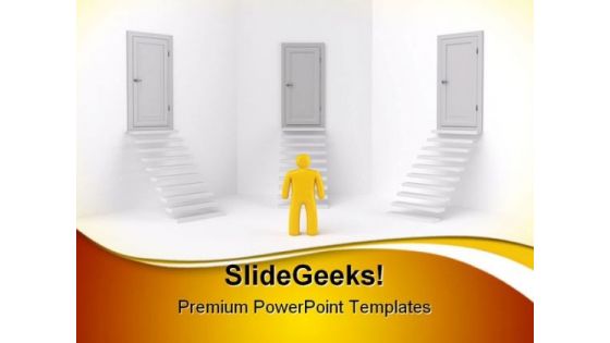 Choices Business PowerPoint Templates And PowerPoint Backgrounds 0811