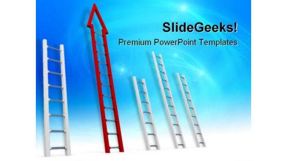 Choices Ladders Business PowerPoint Themes And PowerPoint Slides 0611