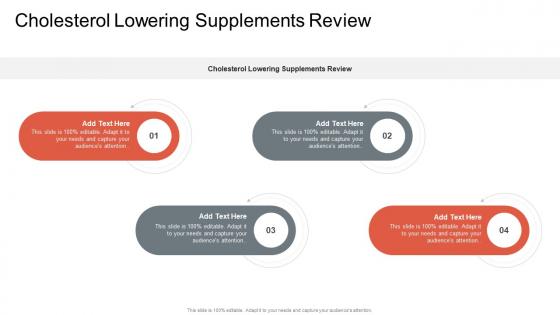 Cholesterol Lowering Supplements Review In Powerpoint And Google Slides Cpb