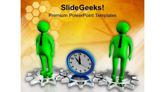 Choose A Right Gear On Time PowerPoint Templates Ppt Backgrounds For Slides 0713