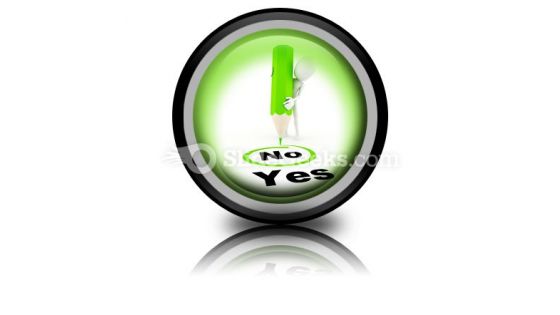Choose Between Yes And No PowerPoint Icon Cc Choose Between Yes And No PowerPoint Icon Cc