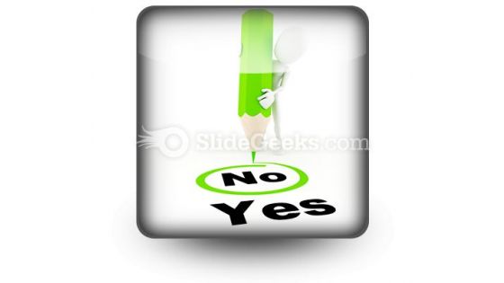 Choose Between Yes And No PowerPoint Icon S