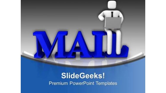 Choose Electronic Mail For Communication PowerPoint Templates Ppt Backgrounds For Slides 0613