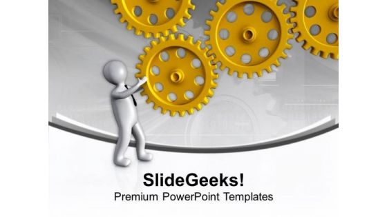 Choose Right Part Of Gear Process PowerPoint Templates Ppt Backgrounds For Slides 0613
