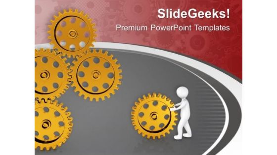 Choose Right Process For Gear Business PowerPoint Templates Ppt Backgrounds For Slides 0713