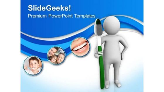 Choose Right Way For Oral Hygiene PowerPoint Templates Ppt Backgrounds For Slides 0713