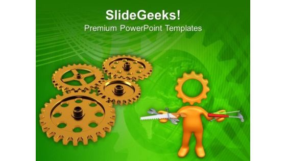 Choose The Right Process To Gear Business PowerPoint Templates Ppt Backgrounds For Slides 0613