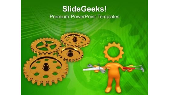 Choose The Right Process To Gear Business PowerPoint Templates Ppt Backgrounds For Slides 0613