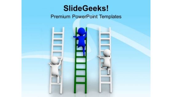 Choose The Right Way For Winning Race PowerPoint Templates Ppt Backgrounds For Slides 0713