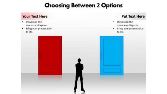 Choosing Between 2 Options Editable PowerPoint Templates