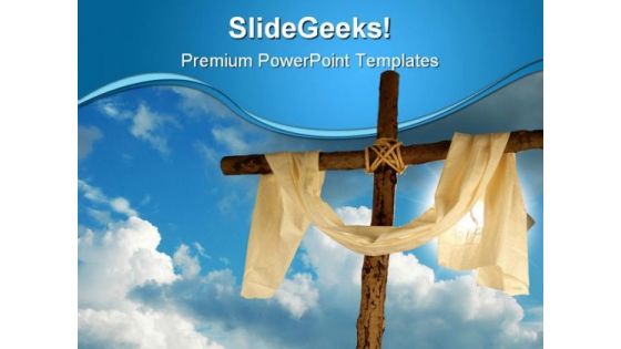 Christ Religion PowerPoint Template 0610