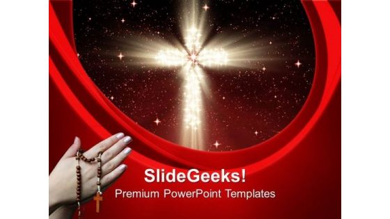 Christian Cross In Stars Christian PowerPoint Templates And PowerPoint Themes 0712 Christian Cross In Stars Christian PowerPoint Templates And PowerPoint Themes 0712
