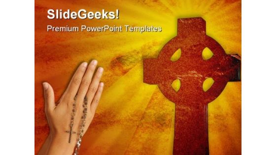 Christian Cross Religion PowerPoint Templates And PowerPoint Backgrounds 0211