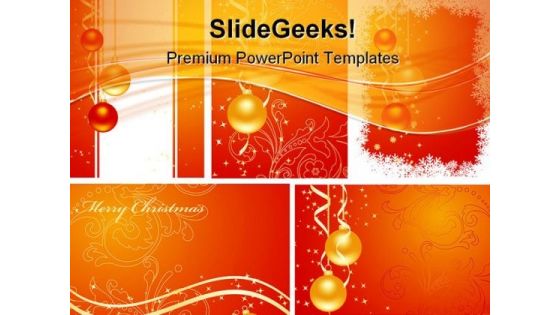 Christmas Abstract Background PowerPoint Templates And PowerPoint Backgrounds 0811