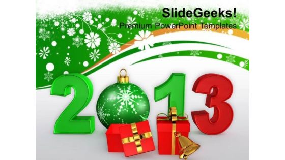 Christmas And New Year Elements Events PowerPoint Templates Ppt Backgrounds For Slides 1212